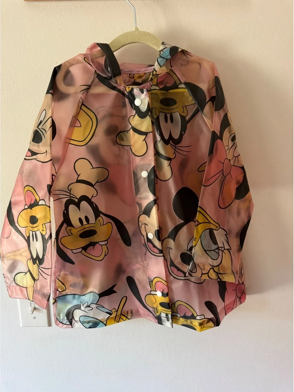 Zara Disney Kids Raincoat - Pink Mickey & Friends
